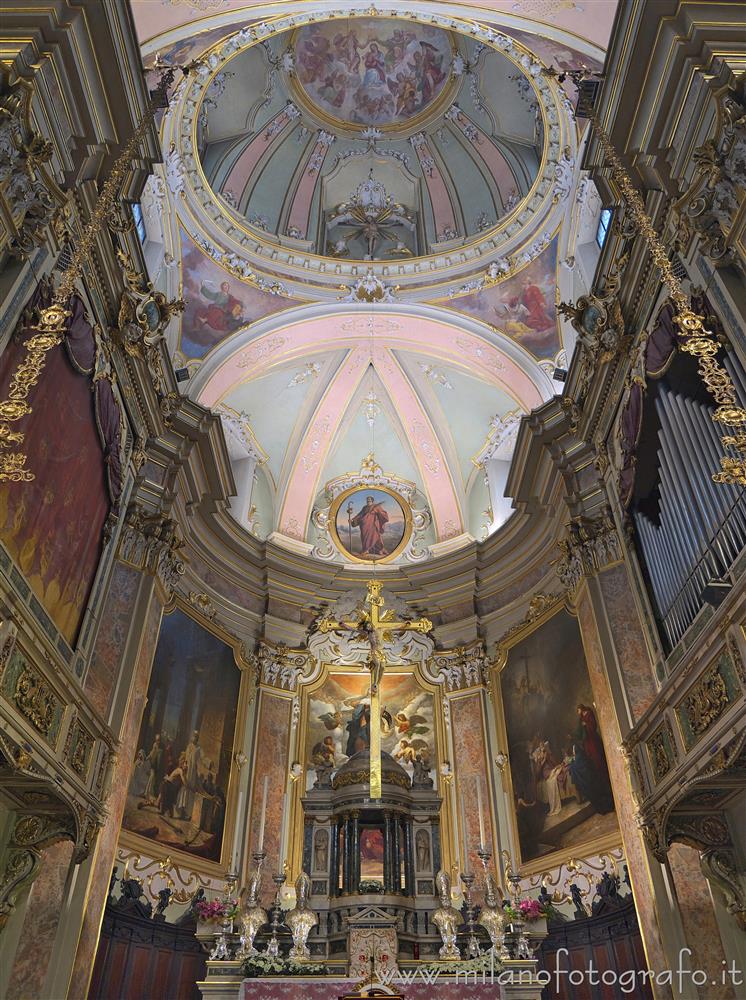 Romano di Lombardia (Bergamo, Italy) - Interior of the apse of the Church of Santa Maria Assunta e San Giacomo Maggiore